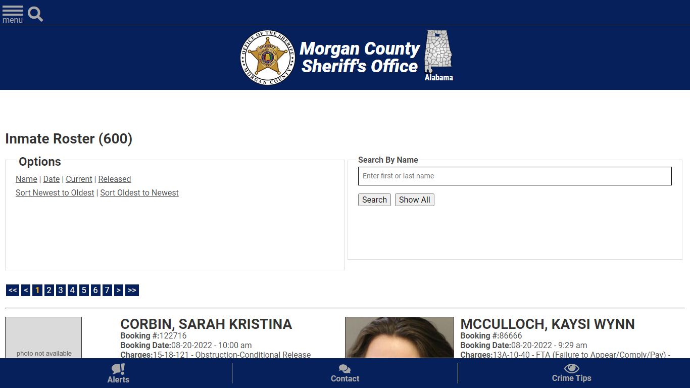 Inmate Roster (576) - Morgan County Sheriff, Al